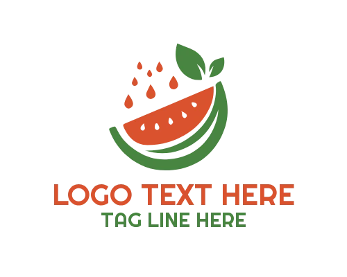 Watermelon Summer Party Celebration Logo