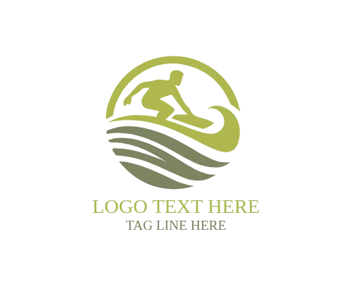 Wave Surfing Adventure Logo for Coastal and Extreme Sports Brands