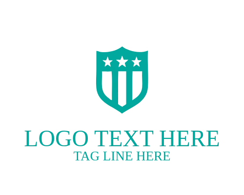 Waving USA Flag Logo