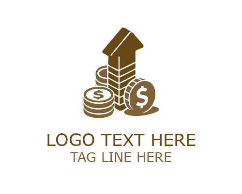 Wealth Money Symbol Logo for Finance and Investment Branding