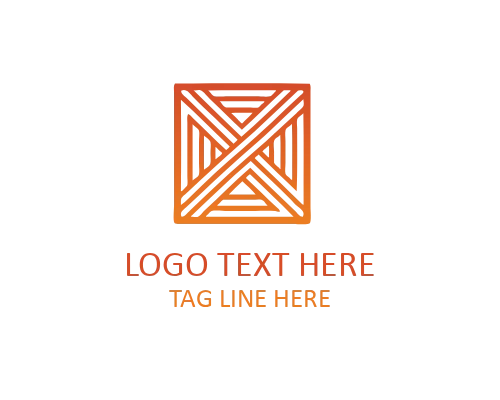 Weave Textile Logo for Fabric, Clothing, and Design Brands
