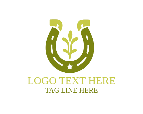Wedding Luck Horse Shoe Logo