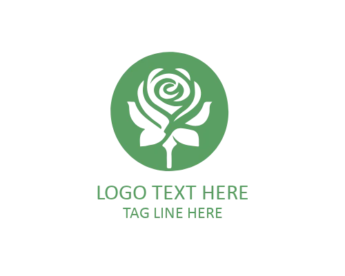 Wedding Rose Floral Logo