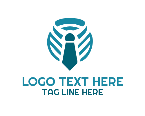 Wedding Suit Tie Elegant Logo