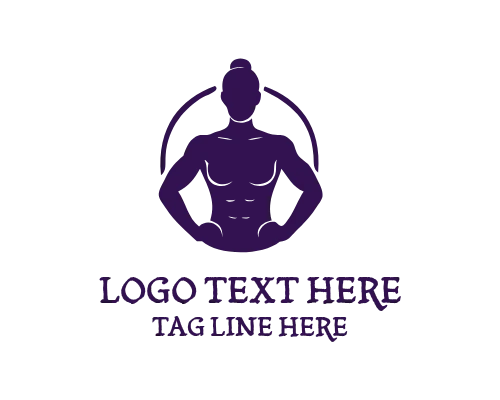 Weight Training Strong Woman Logo