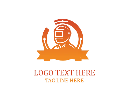 Welding Helmet Icon Logo
