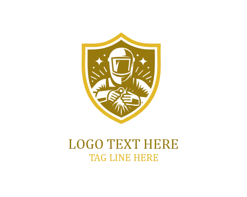 Welding Mask Circle Logo