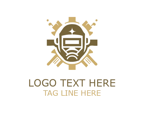 Welding Mask Logo for Industrial and Fabrication Branding