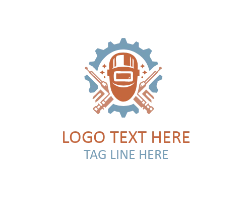 Welding Spark Power Logo for Industrial and Metalwork Branding