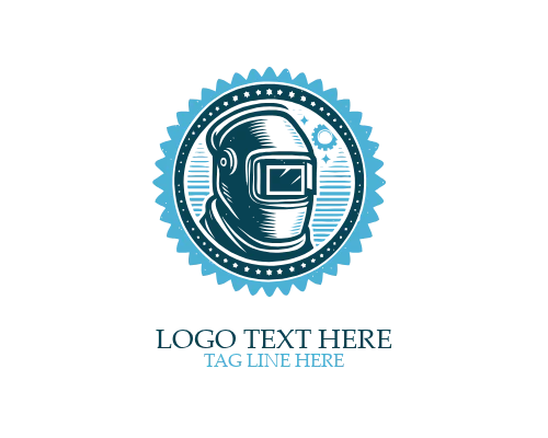 Welding Torch Metal Logo
