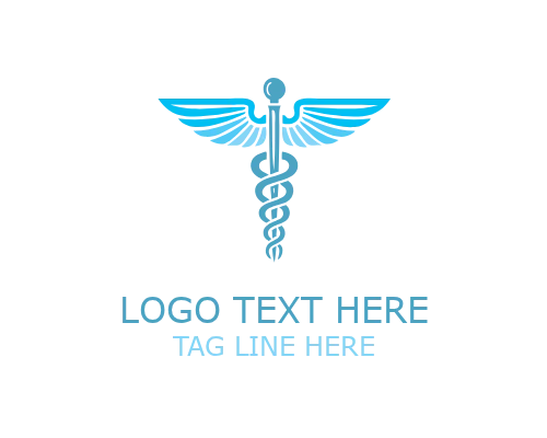 Well Point Plus Caduceus Logo