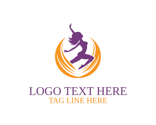 Wellness Dance Dancer Brand Logo