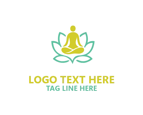 Yoga Wellness Lotus Logo