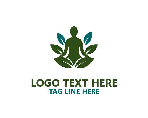 Wellness Floral Silhouette Logo