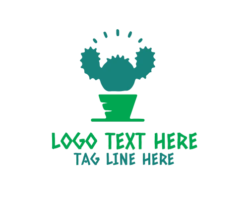Wellness Lifestyle Cactus Logo