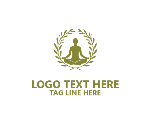 Wellness Yoga Floral Logo