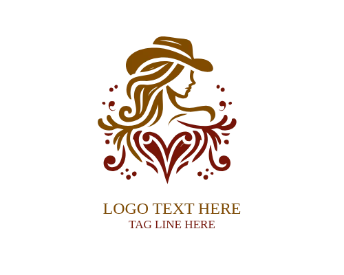 Western Attitude Cowgirl Logo
