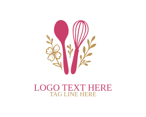 Wheat Line Art Bakery Logo