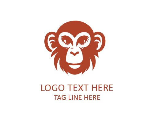 Wild Adventure Monkey Logo