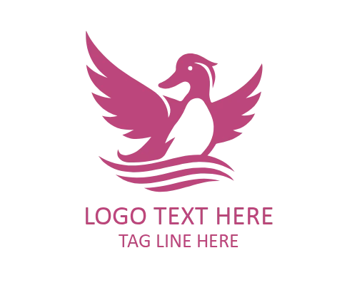 Wild Duck Nature Logo for Outdoor Lifestyle Brands