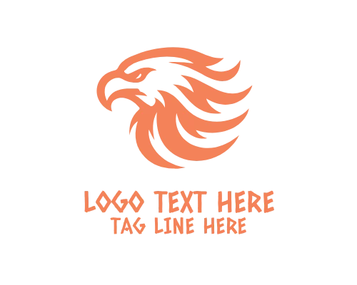 Wild Eagle Silhouette Logo