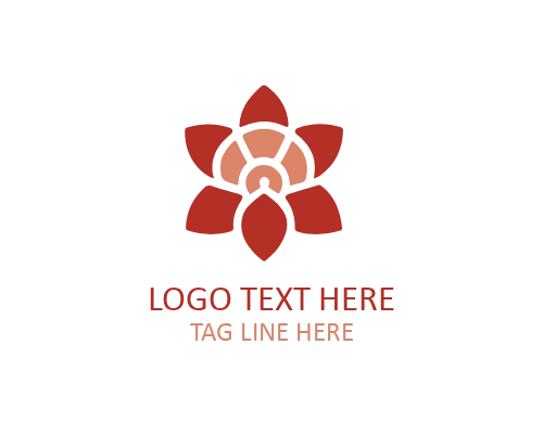 Wild Flower Emblem Logo