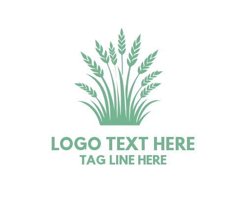 Wild Grass Logo for Natural Landscaping Branding