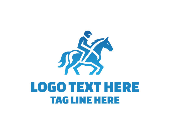 Wild Horse Riding Logo