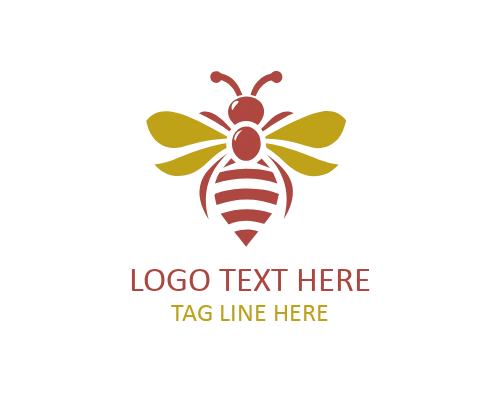 Wild Nature Honey Bee Logo
