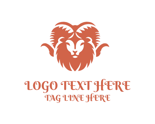 Wild Ram Head Logo