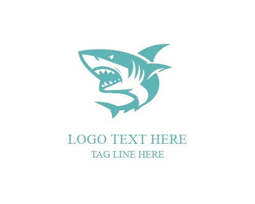 Wild Shark Symbol Logo