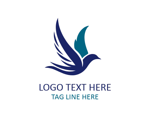 Wild Sky Flying Bird Logo