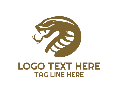Wild Viper Snake Nature Logo