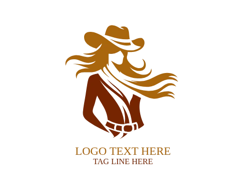 Wild West Cowgirl Logo