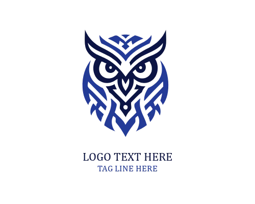 Wildflower Owl Emblem Logo