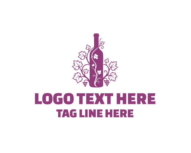 Wildflower Wine Bottle Logo