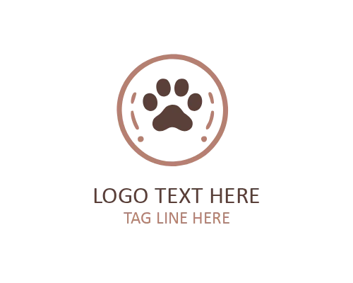Wildlife Animal Paw Emblem Logo for Nature and Conservation Brands