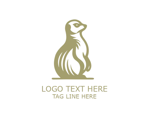  Wildlife Emblem Meerkat Logo for Nature and Conservation Brands
