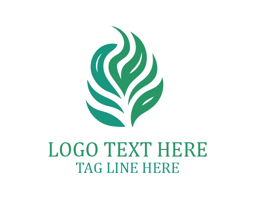 Wind Leaf Motion Logo