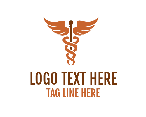 Winged Caduceus Healthcare Logo