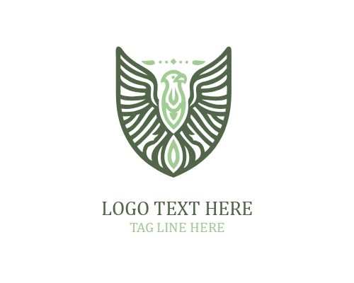 Winged Eagle Shield Logo