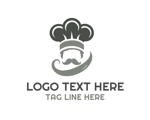  Winking Chef Mascot Logo