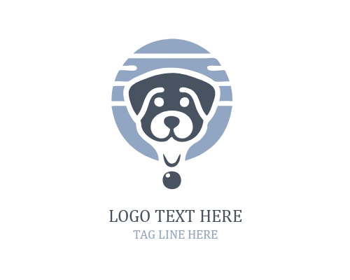 Winking Cute Puppy Logo