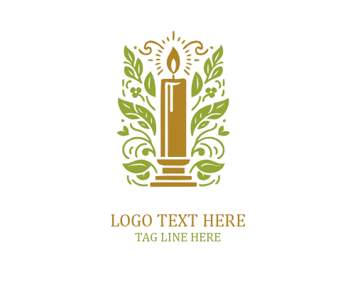 Winter Cozy Candle Logo
