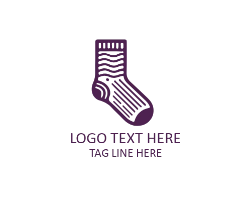 Winter Flat Socks Logo for Fashion and Lifestyle Brands