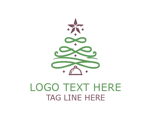 Winter Lantern Christmas Logo for Festive Holiday and Seasonal Branding