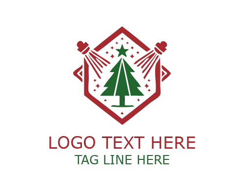 Winter Snowflake Christmas Logo for Festive Branding and Holiday Designs