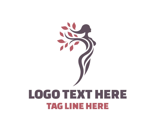 Wisdom Flow Woman Tree Logo