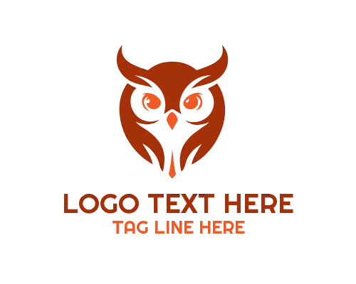 Wisdom Owl Emblem Logo