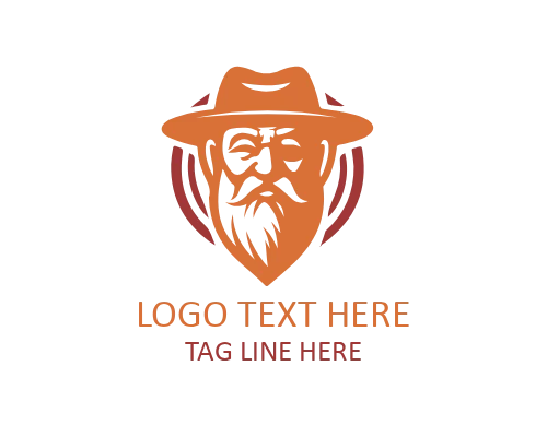  Wise Old Man Mountain Logo for Spiritual Strength